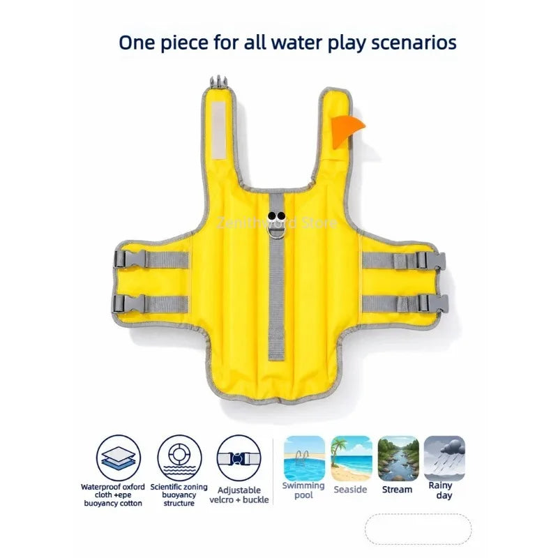 Chaleco Salvavidas Ajustable para Perros | Impermeable de Verano