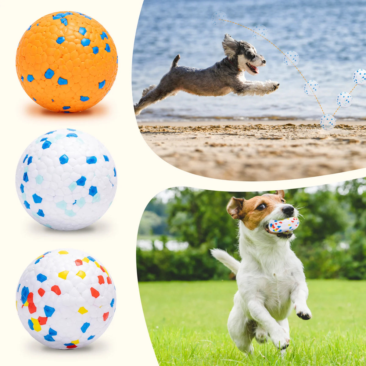 Pelotas Nobleza para Perros (Pack de 3) | Goma Resistente
