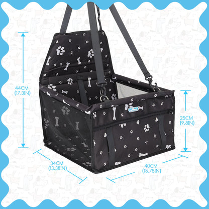 Asiento de Coche para Perros Nobleza | Elevador Plegable e Impermeable