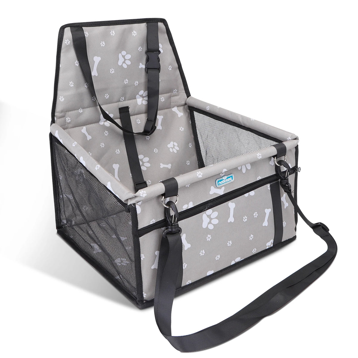 Asiento de Coche para Perros Nobleza | Elevador Plegable e Impermeable