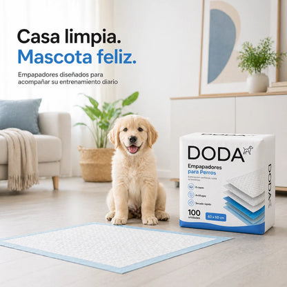 Empapadores Higiénicos DODA 60x60 | Pack de 100 Unidades