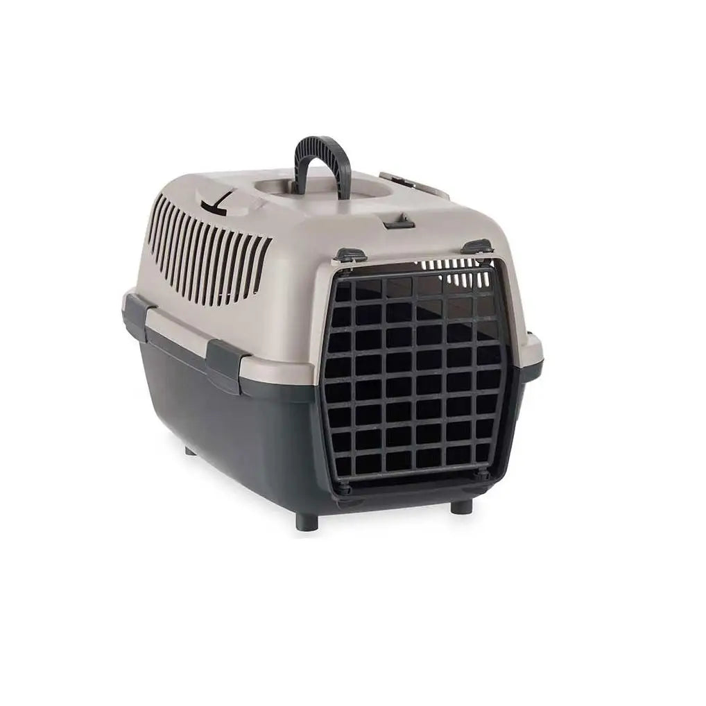 Transportín de Polipropileno para Gatos | Gris, hasta 6 kg