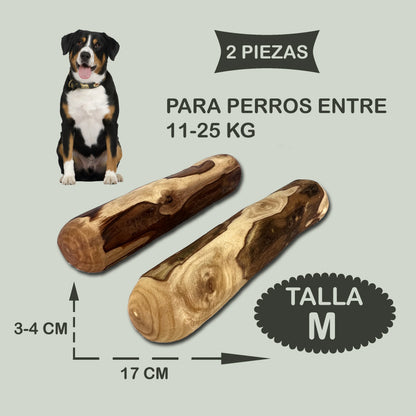 Mordedor de Madera de Olivo para Perros EFOS | Antisarro y Antiestrés