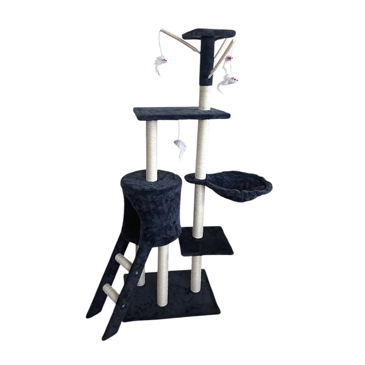 Rascador para Gatos Cottecota con Torre, Casita y Hamaca