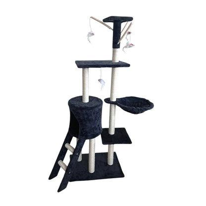 Rascador para Gatos Cottecota con Torre, Casita y Hamaca