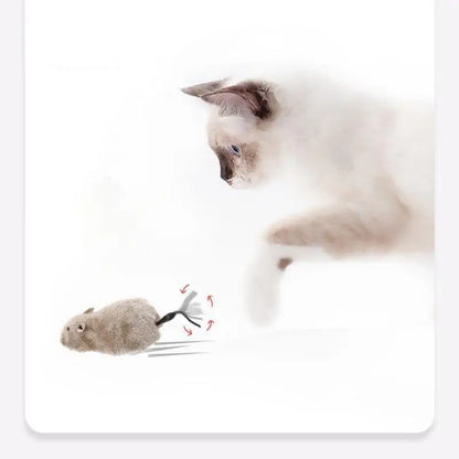 Ratón de Peluche Interactivo para Gatos y Perros