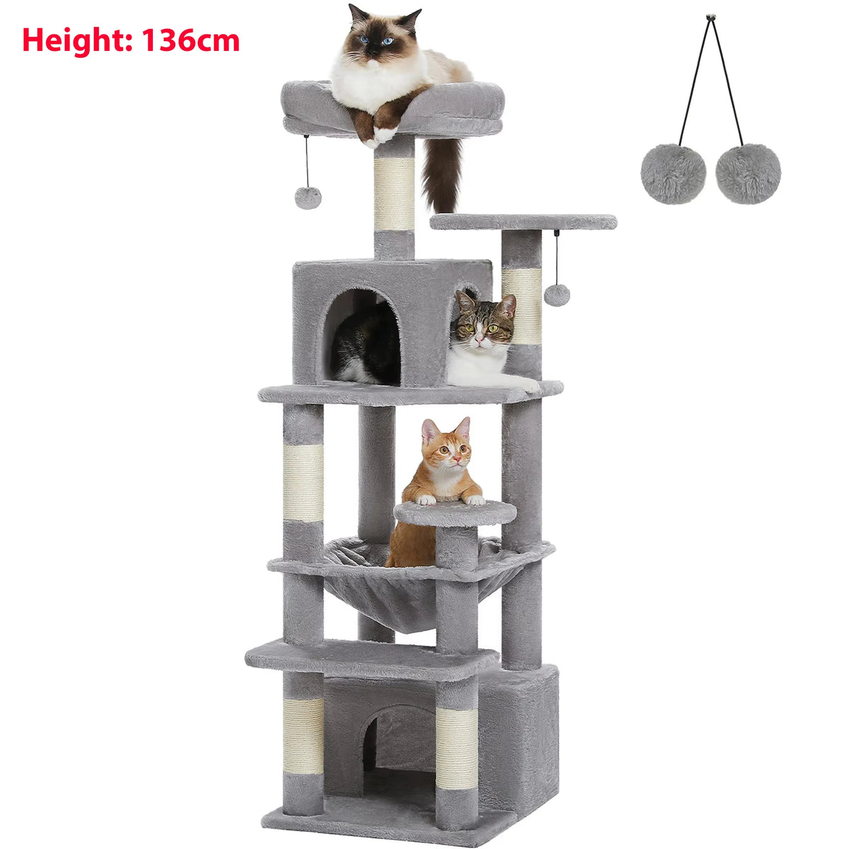 Rascador Torre para Gatos Pawz Road | Multinivel con Sisal