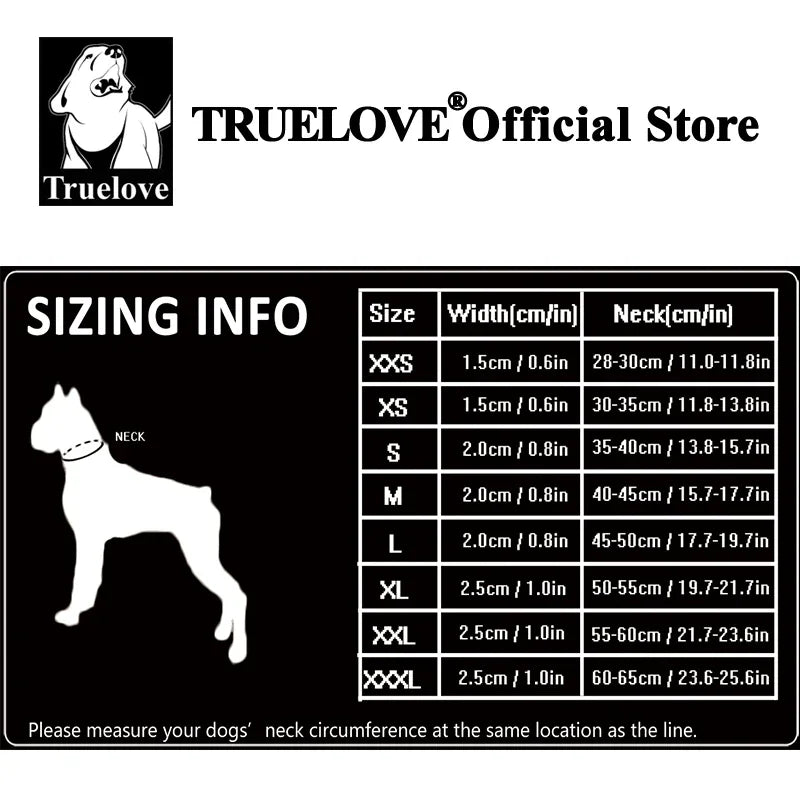 Collar Truelove de Nylon Acolchado Reflectante TLC5011