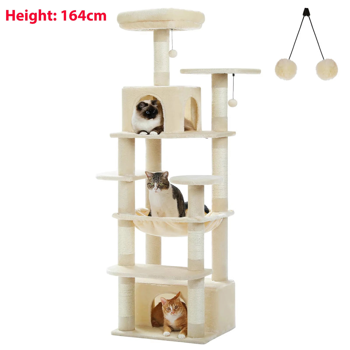 Rascador Torre para Gatos Pawz Road | Multinivel con Sisal