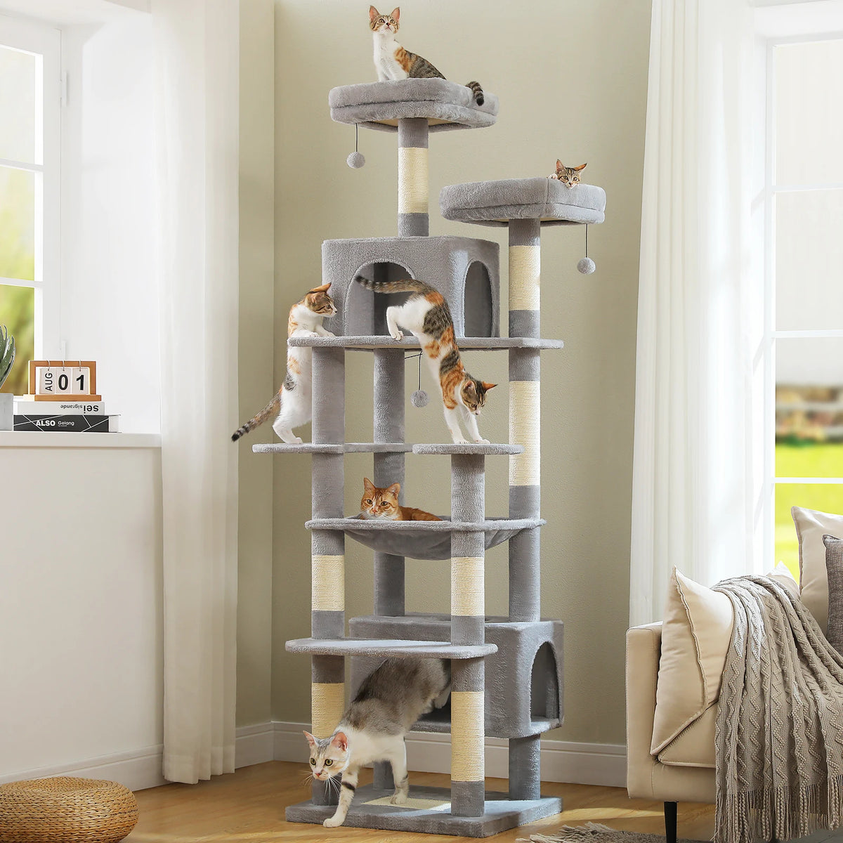 Rascador Torre para Gatos Pawz Road | Multinivel con Sisal