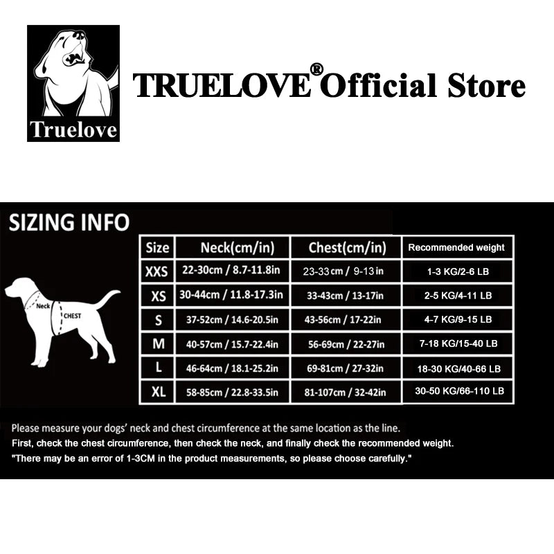 Arnés Truelove Ultraligero Impermeable | Resistente para Perros