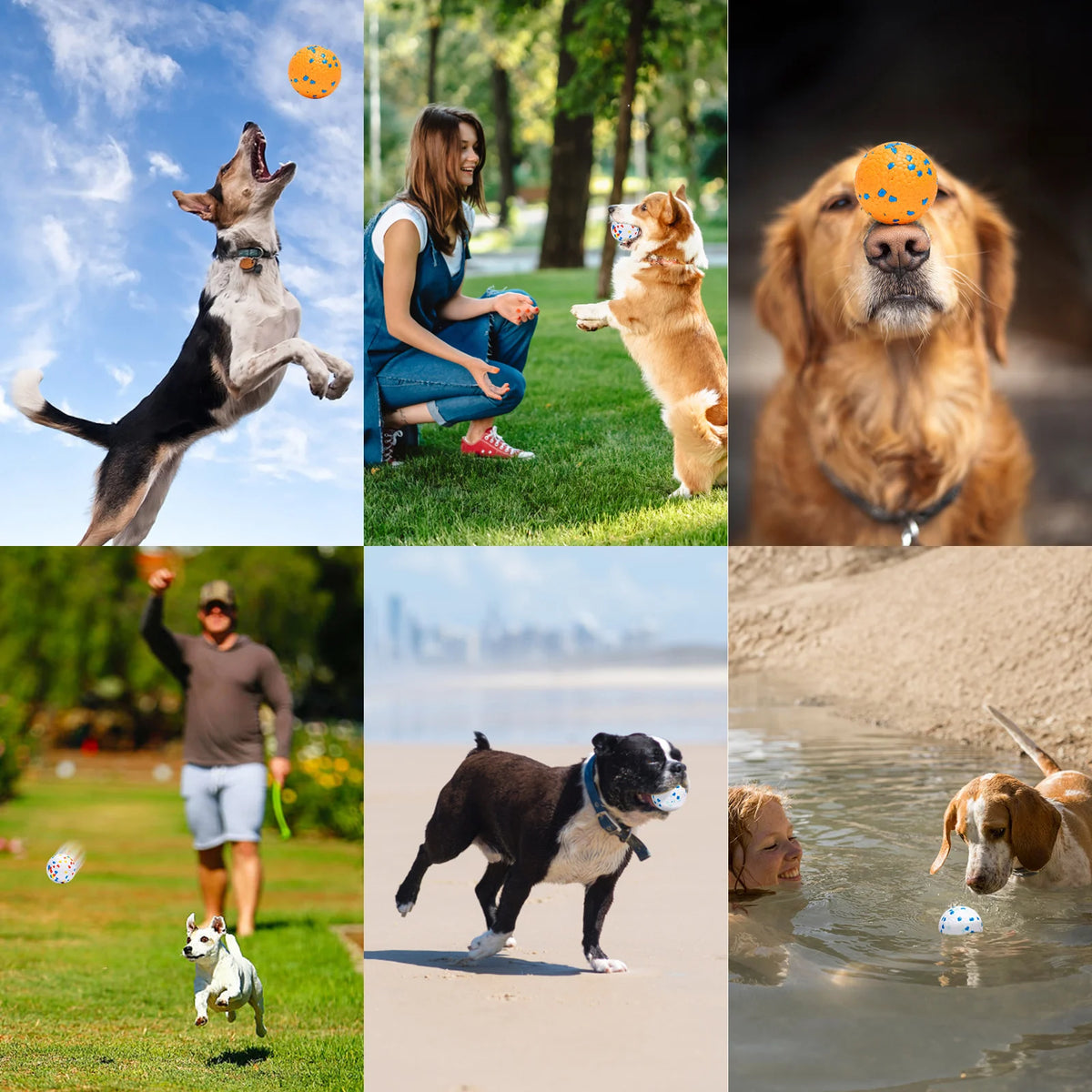 Pelotas Nobleza para Perros (Pack de 3) | Goma Resistente
