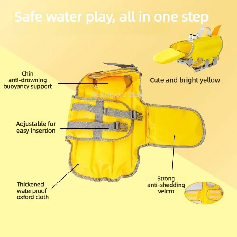 Chaleco Salvavidas Ajustable para Perros | Impermeable de Verano