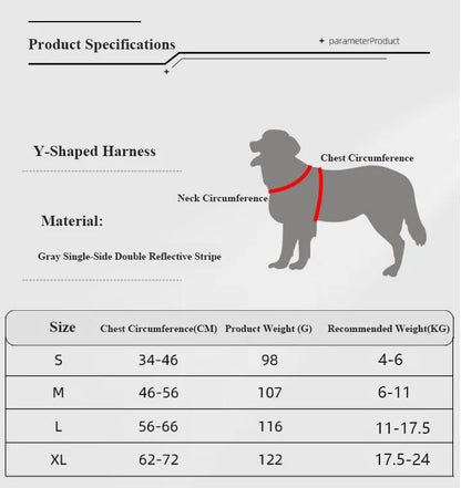 Arnés Reflectante Tipo Chaleco para Perros (2 uds) | Antitirones