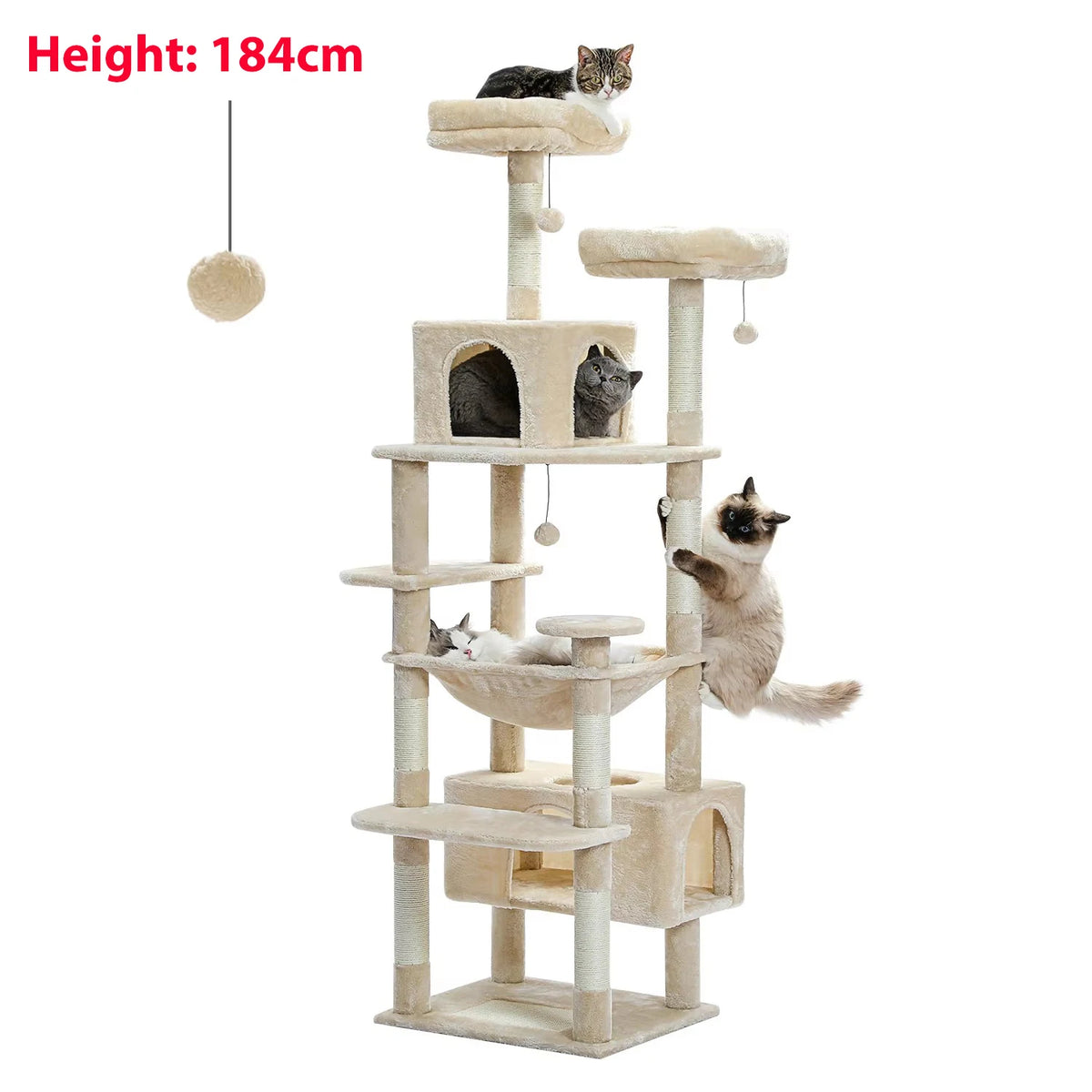 Rascador Torre para Gatos Pawz Road | Multinivel con Sisal